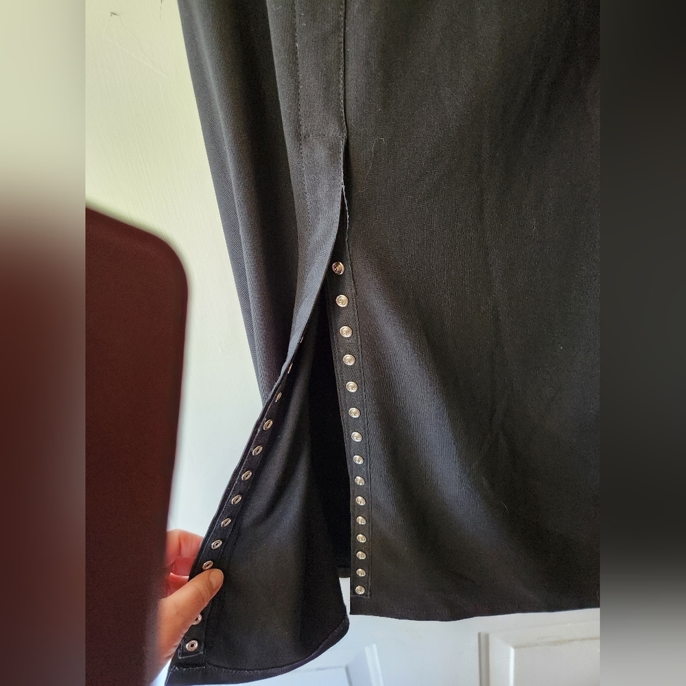 Don't Mess With Texas Black Split Skirt